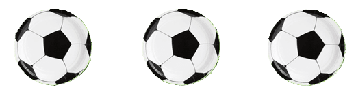 Three footballs